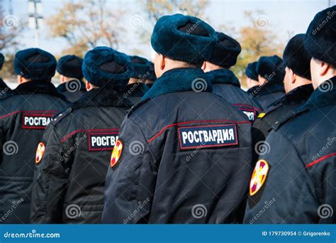 Russian Police Officers In Uniform Editorial Stock Image Image Of