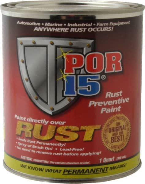 Por 15 1 Quart Clear Rust Preventative Paint 59505339 Msc