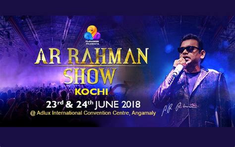 These kinds of stuff are risky but at the same time, it's exciting to try out. AR Rahman Show At Kochi