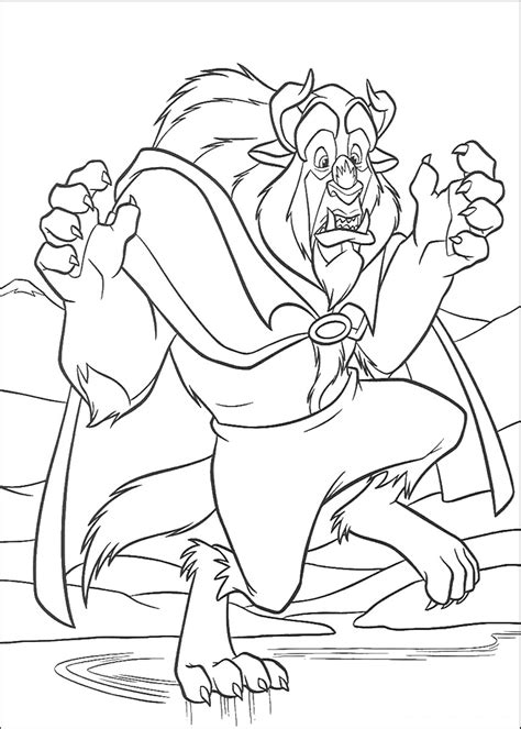 Beauty and the beast ice skating. Beauty and the Beast Coloring Pages