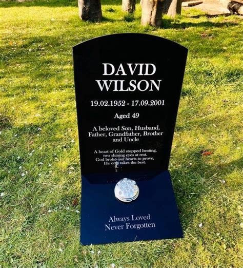 Headstone Temporary Headstone Gravemarker Memorial Plaque Gravestone