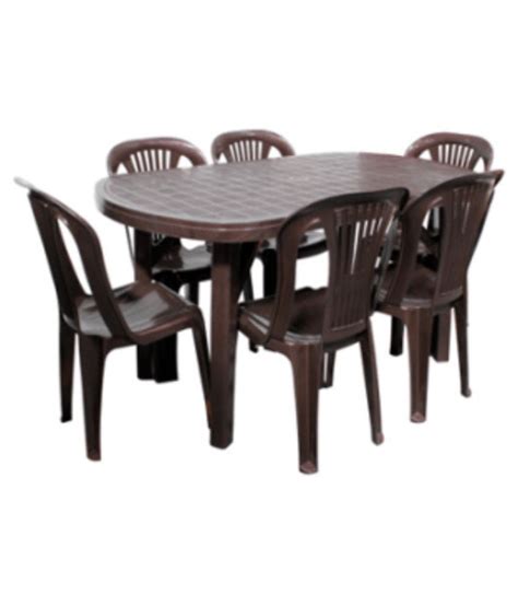 Available in both white and black chairs, these uniquely shaped seating options give you the same comfort and affordability as other wholesale plastic chairs while also providing a slightly more elegant look. Trend Plastic Dinning/Dining table chair set - 6 Seater ...