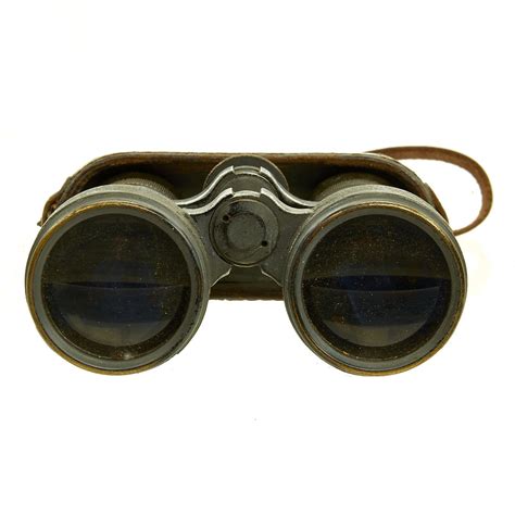 Original German Wwii Fernglas 08 Field Glasses By Ernst Leitz With Nec International Military