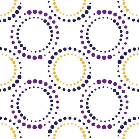 Premium Vector A Purple And Yellow Seamless Pattern With Circles
