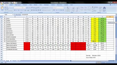 Membuat Ranking Secara Cepat Pada Microsoft Excel