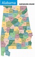 ⊛ Mapa de Alabama 🥇 Político y Físico Imágenes HD | 2023