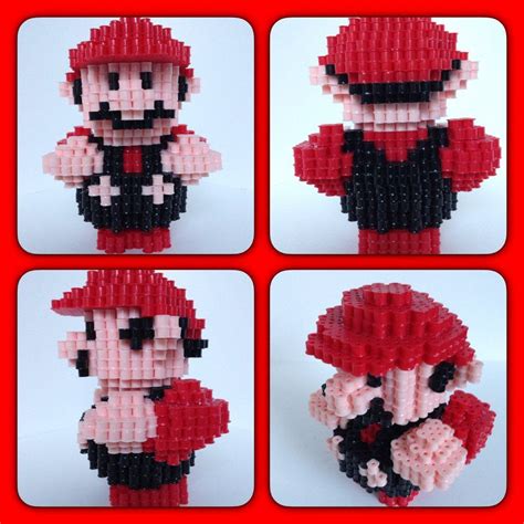 D Super Mario Perler Beads By Eightbitbert On Deviantart Perler Bead