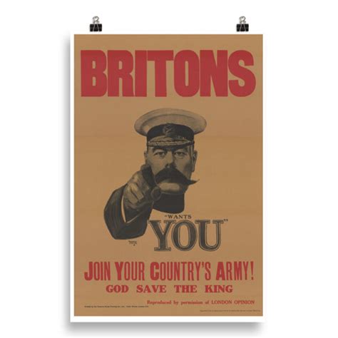 First World War Recruitment Poster The British Monarchy