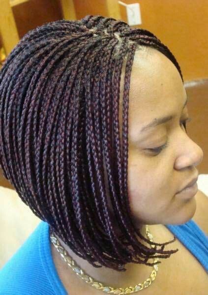 Updating Appearance With The Micro Braids Bob Braids Hairstyles