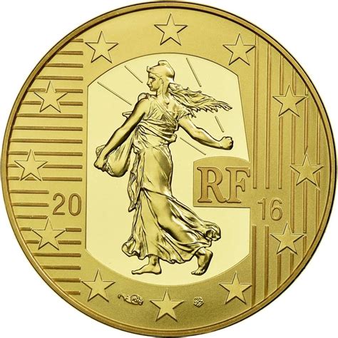 France 50 Euro Gold Coin The Sower The Teston 2016 Euro Coinstv