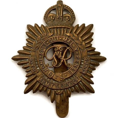 Ww2 Royal Army Service Corps George Vi Rasc Cap Badge