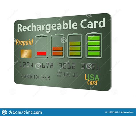 This card is available nationwide and can be used anywhere visa or mastercard cards are accepted, depending on the brand of reloadable card you choose. Here Is A Rechargeable, Refillable Prepaid Credit Card. Stock Illustration - Illustration of ...
