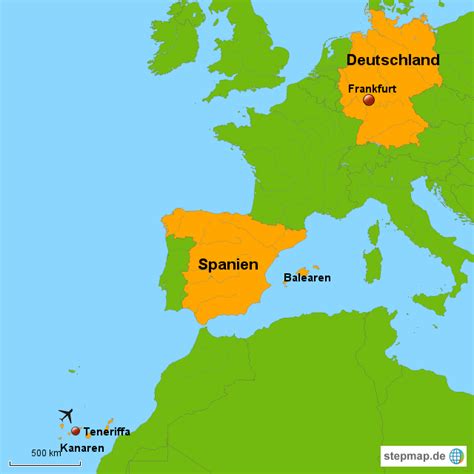 Es schien eine der leichtesten gruppen aus favoritensicht zu werden. StepMap - Deutschland und Spanien - Landkarte für Deutschland