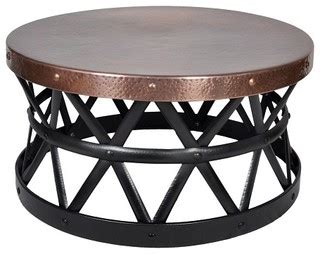 3.3 out of 5 stars with 168 reviews. Copper Drum Hammered Coffee Table - Industrial - Coffee ...