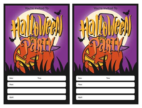 Halloween Potluck Invitation Templates Free Sample Example And Format