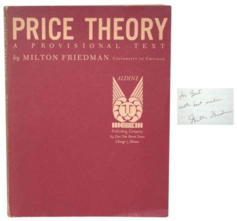 Price Theory A Provisional Text Raptis Rare Books Fine Rare And