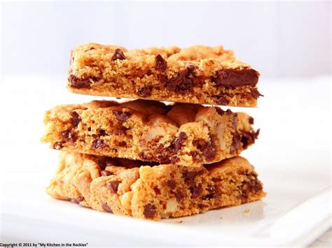 Walnut Chocolate Chip Bars From My Kitchen In The Rockies Chocolate