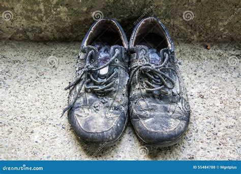 Old Dirty Shoes Stock Photo Image Of Pair Footwear 55484788