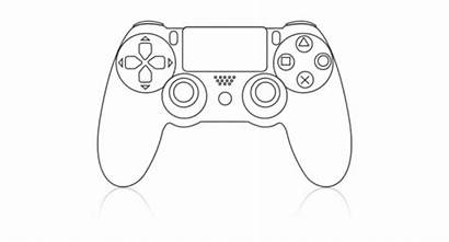 Controller Ps4 Clipart Drawing Drawn Ps4controller Easy