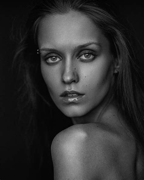 Wallpaper Women Model Face Portrait Aleksey Trifonov Monochrome X