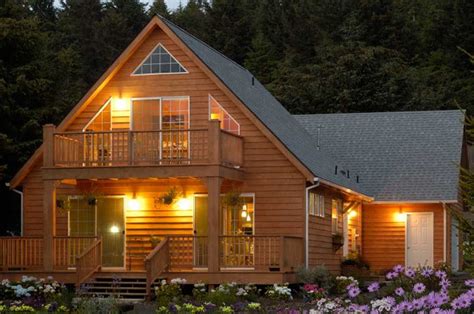 Custom Chalet Style Modular Home With Two Decks View Windows And Cedar
