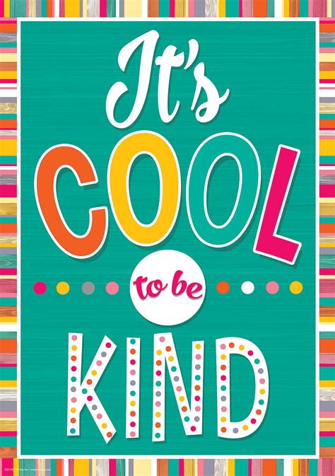 Its Cool To Be Kind Positive Poster Bulletin Board And School
