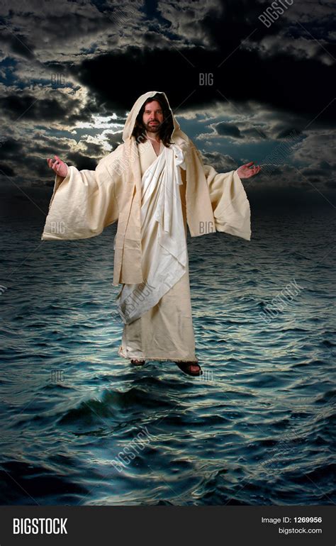 Jesus Walking On Water Image And Photo Free Trial Bigstock