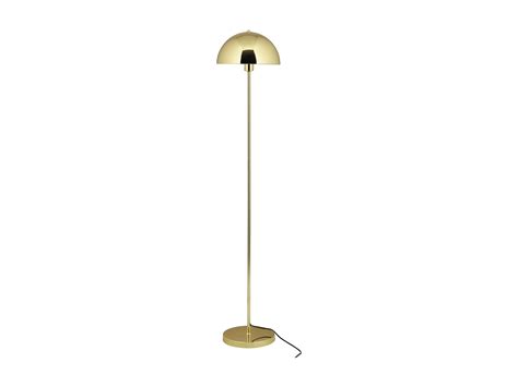 Lampadaire vintage effet laiton D 30 x H 149 cm Doré ONTARIO