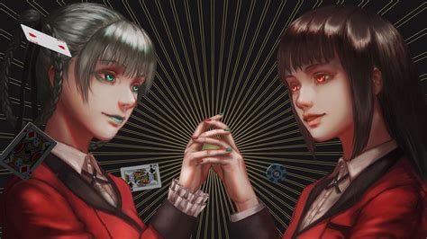 Red Blue Eyes Kirari Momobami Yumeko Jabami Hd Kakegurui Wallpapers