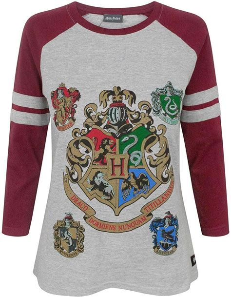 Hogwarts Harry Potter Frauen Raglan Langarm T Shirt 3xl Amazonde