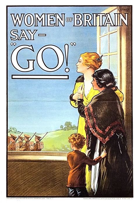 First World War Period British Propaganda Lithograph Poster Entitled