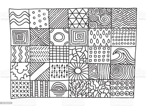 See more ideas about zentangle patterns, tangle patterns, zentangle tutorial. Set Of Simple Patterns Drawing Stock Illustration ...