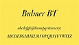Bulmer BT font - Bulmer BT font download