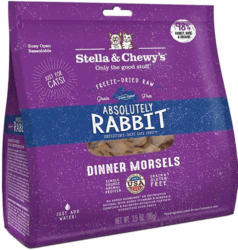 In fact, the foods on our list. Stella & Chewy's Freeze-Dried Raw Absolutely Rabbit Dinner ...
