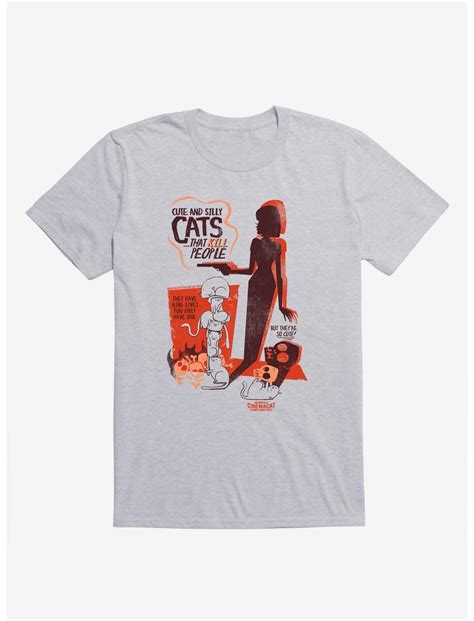 Cute And Silly Cats That Kill People T Shirt Grey Hot Topic