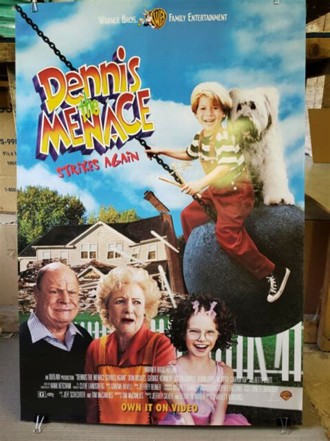 Dennis The Menace Strikes Again 1998 27x40 Rolled Dvd Promotional