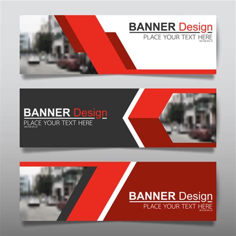 Vector Set Of Modern Banners Template Design 12 Free Download