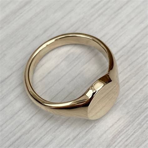 Brand New Solid Heavy Size Ct Or Ct Yellow Gold Classic Oval Signet Ring Made To Order