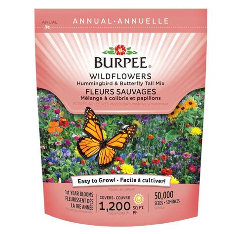 Burpee Hummingbird And Butterfly Wildflower Mixture Seed 13429 The