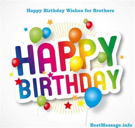 Happy Birthday Wishes To Brother Bestmessage