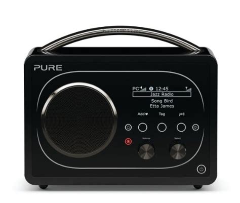 Pure Evoke F4 Portable Internet Radio With Wifi And Bluetooth Black
