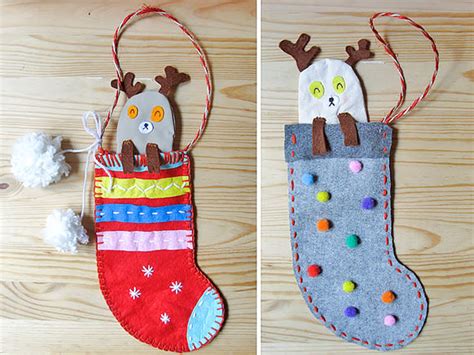 Diy Peekaboo Reindeer Stockings Handmade Charlotte