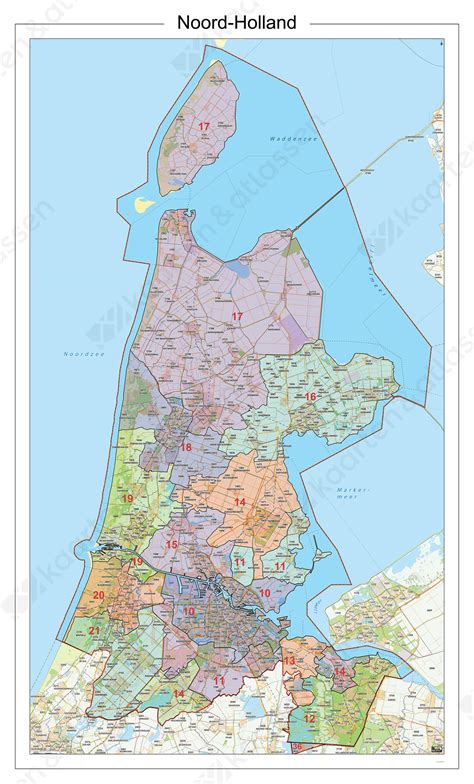 See more of holland on facebook. Postcodekaart Provincie Noord-Holland 617 | Kaarten en ...
