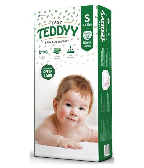 Teddyy Baby Diaper Pants Easy Small 72s Pack Buy Teddyy