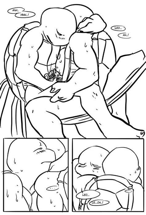 Rule 34 Bed Blush Comic Leonardo Male Masturbation Penis Raphael