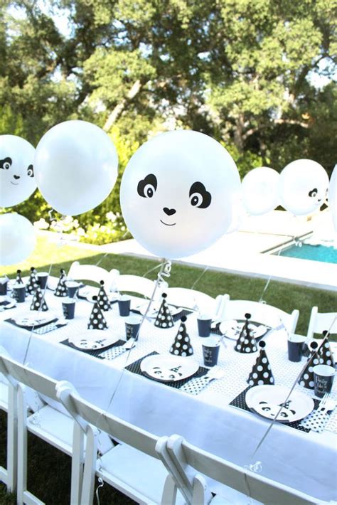 Panda Bear Party Table Form A Party Like A Panda Birthday Party On Kara
