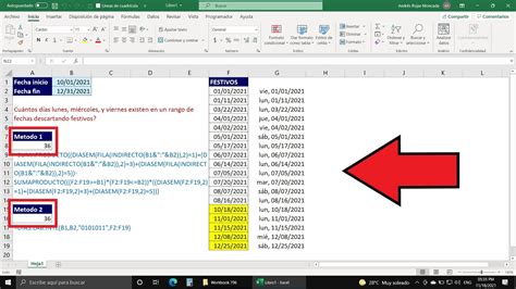 Crea Rangos de Fechas y Cuenta cualquier Día sin Generar Errores en Excel Califícame Por favor