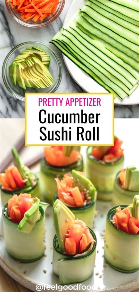 These Gluten Free Cucumber Sushi Rolls Are So Easy To Make And They Are