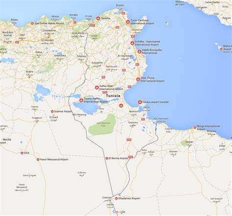 Tunisia Airports Map Plane Flight Tracker