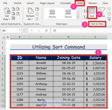 How To Sort Dates In Excel By Year 4 Easy Ways Exceldemy